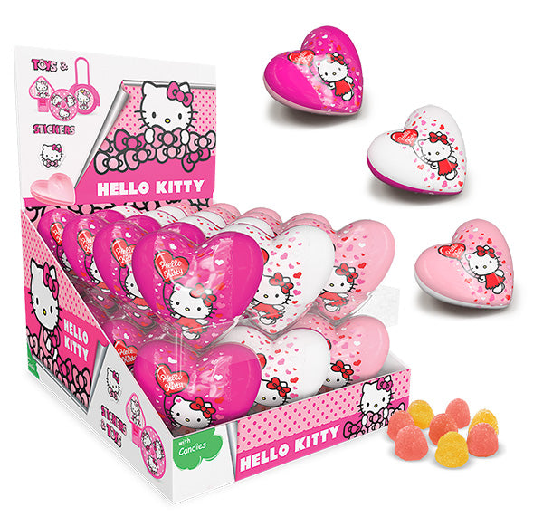 CUORE CON SORPRESA HELLO KITTY - Display 24 pz
