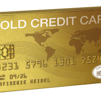 CARTA DI CREDITO GOLD CIOCCOLATO - Display 16 pz