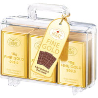VALIGETTA CON LINGOTTI ORO CIOCCOLATO - Display 8 pz