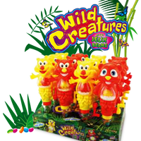 WILD CREATURES with JELLY BEANS - Display 12 pz
