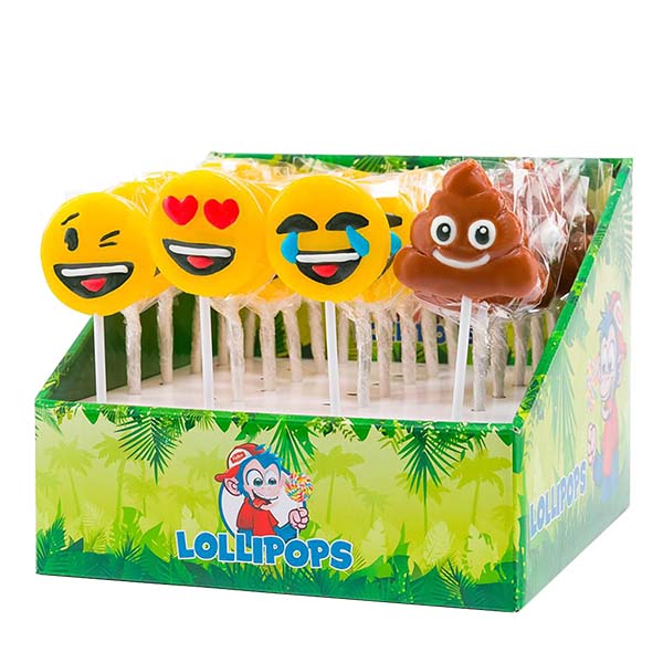 LECCA EMOTICON POPS - Display 24 pz