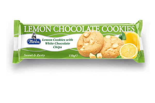 COOKIES MERBA WHITE CHOCOLATE LEMON - 22 pz